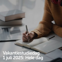 Vakantiestudiedag 1 juli 2025 - Hele dag