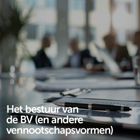 Het bestuur van de BV en andere vennootschapsvormen