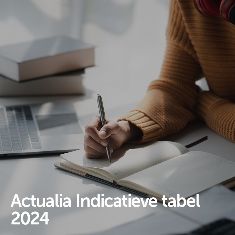 Actualia Indicatieve tabel 2024