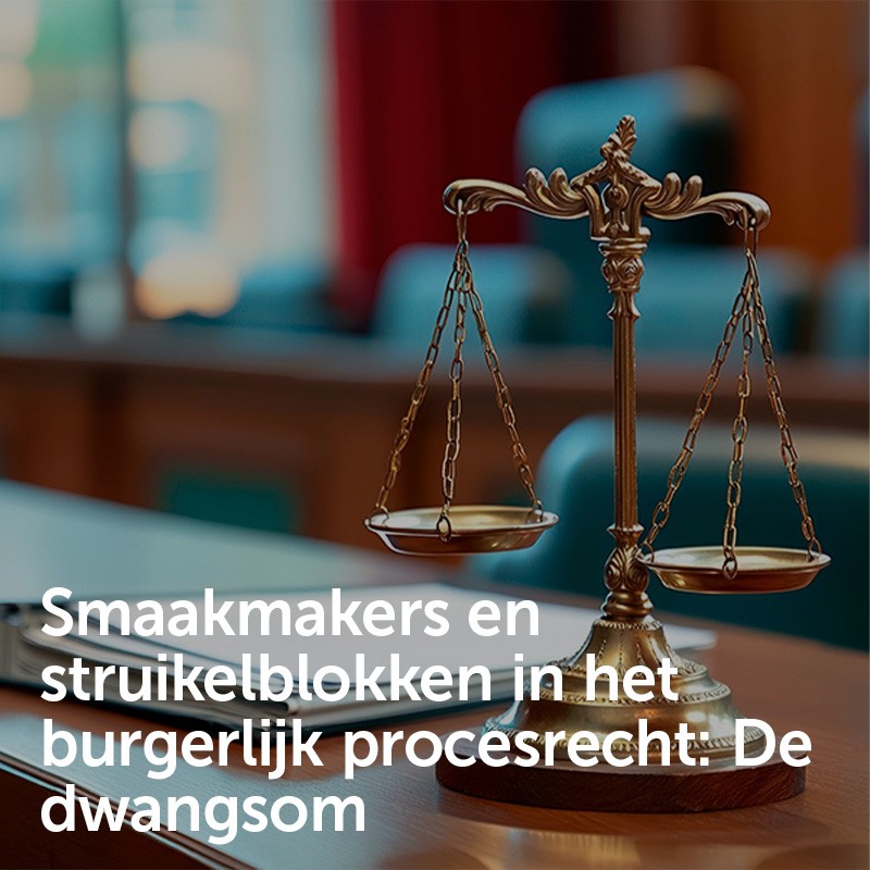 Smaakmakers en struikelblokken in het burgerlijk procesrecht: De dwangsom
