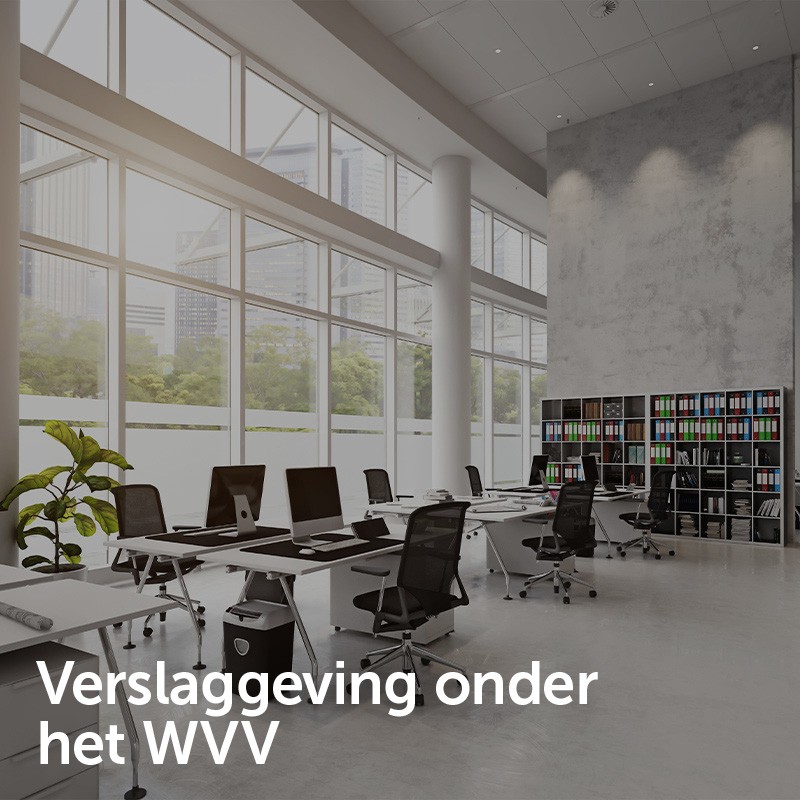 Verslaggeving onder het WVV