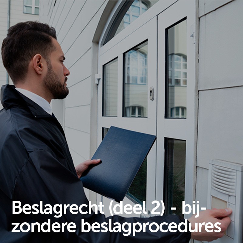 Beslagrecht (deel 2) - bijzondere beslagprocedures