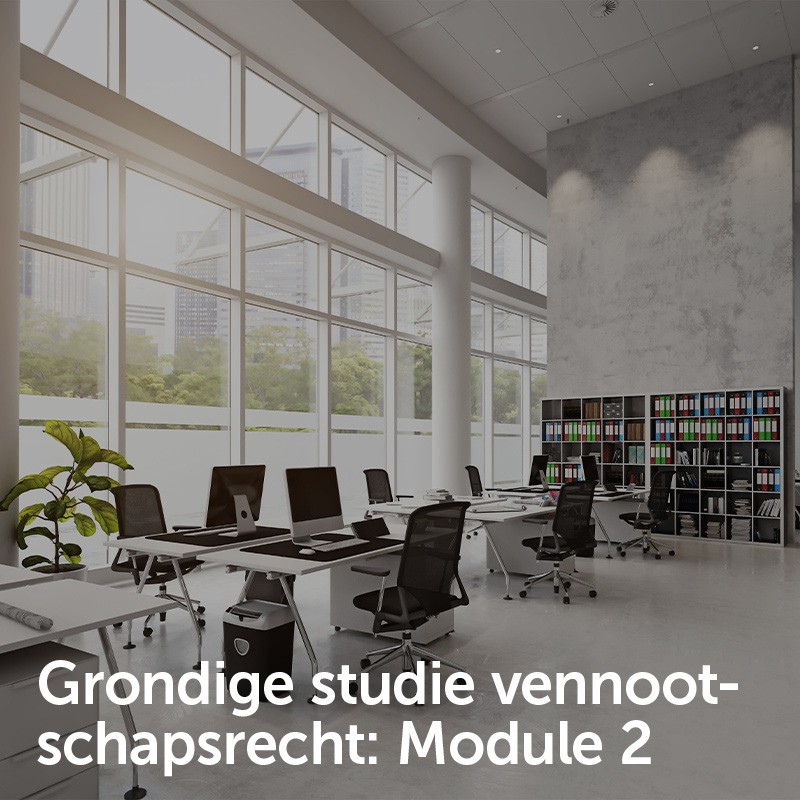 Grondige studie vennootschapsrecht: Module 2