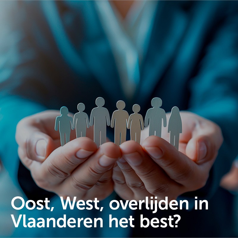 Oost, West, overlijden in Vlaanderen het best?