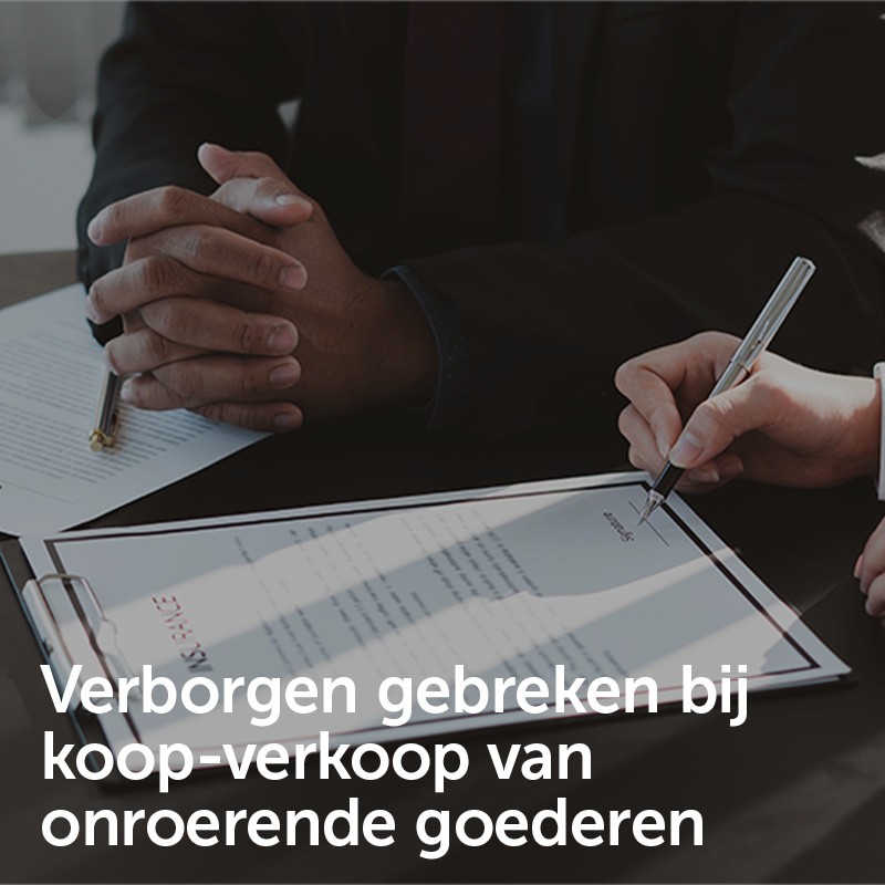 Verborgen gebreken bij koop-verkoop van onroerende goederen