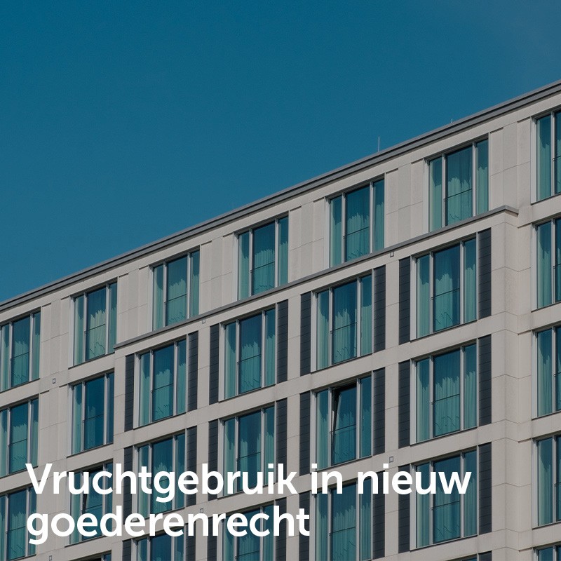 Vruchtgebruik in nieuw goederenrecht