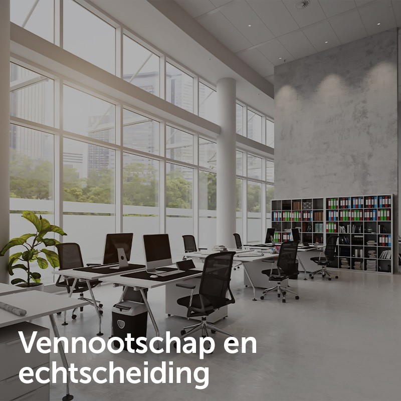 Vennootschap en echtscheiding